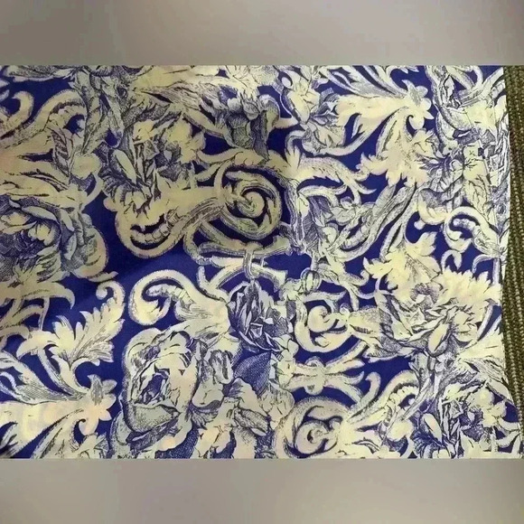 EVC | VINTAGE Designer Nora Noh 100% Silk Wrap Skirt | Women’s Size 14 - Picture 8 of 9